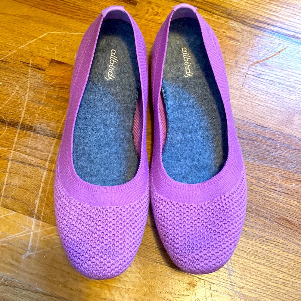 All birds washable pink ballet flats NO INSOLES